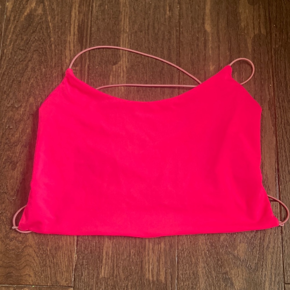 Hot pink crop cami